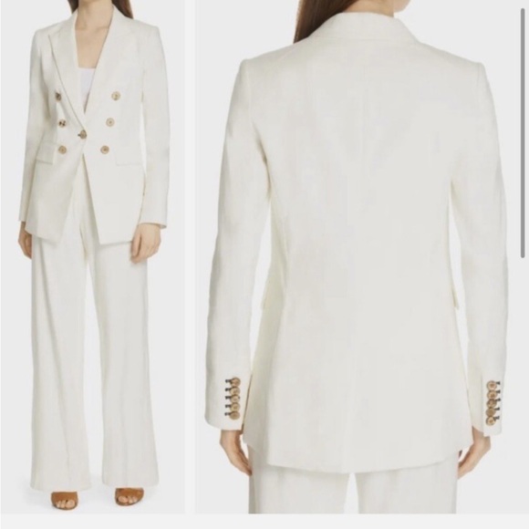 NEW VERONICA BEARD Melika Belted Wide-Leg Pants
White Belted Wide Leg Trousers 6 - Picture 4 of 7